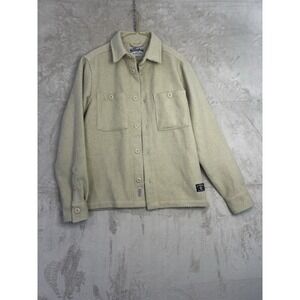 The Stronghold Men's‎ XS Chore Jacket Beige Tan Button Wool Blend